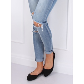 Balerini cu degetele de la picioare de migdale negru CD52P Negru 2