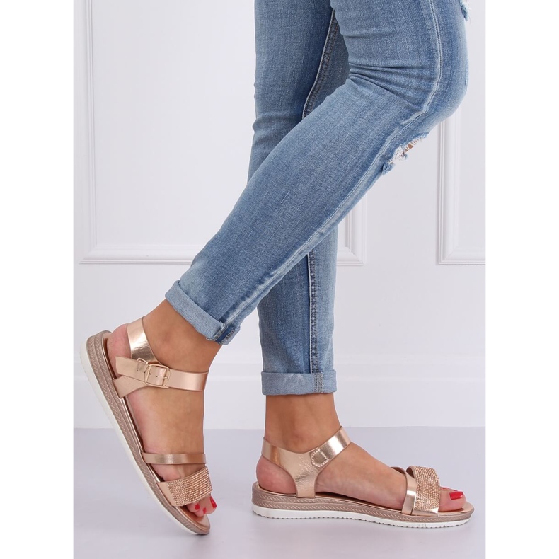 Sandale de dama Champagne D-118 Champagne roz 2 Sandale de dama Champagne D-118 Champagne roz 2