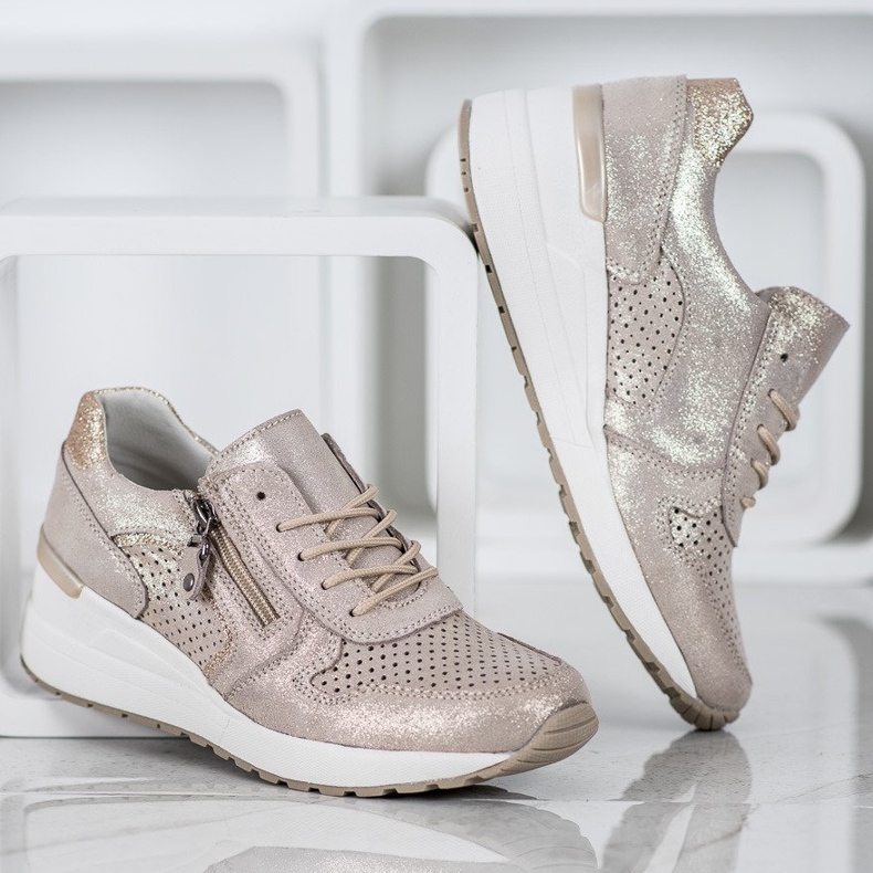 Filippo Tenisi Aurii Cu Sclipici de aur 1 Filippo Tenisi Aurii Cu Sclipici de aur 1