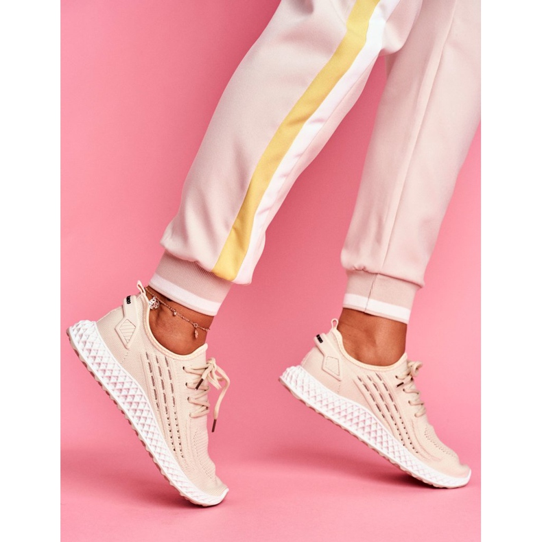 Încălțăminte sport pentru femei bej bej deschis Mersea 2