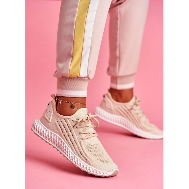 Încălțăminte sport pentru femei bej bej deschis Mersea 1