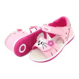 American Club American DR22/20 Sandals Girls 'Pink Kitty roz 3