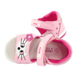 American Club American DR22/20 Sandals Girls 'Pink Kitty roz 4
