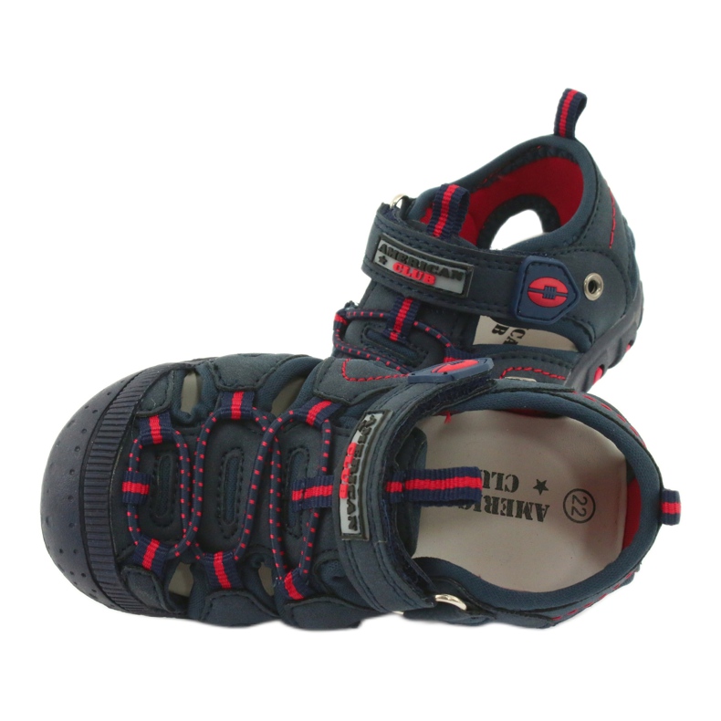 American Club Băieți Sandale Sandals Insert DR08/20 Navy Blue Velcro albastru 4 American Club Băieți Sandale Sandals Insert DR08/20 Navy Blue Velcro albastru 4