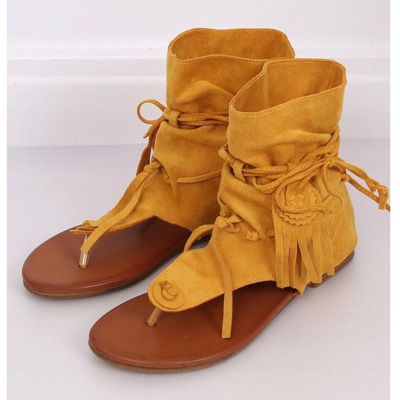 Flip-flops cu flacoane cu miere SL1010P Galben 1 Flip-flops cu flacoane cu miere SL1010P Galben 1