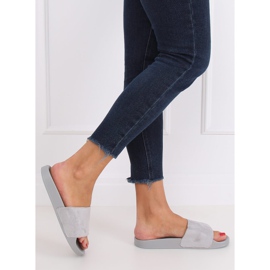 Papuci simpli gri CK98 Gri maro 2