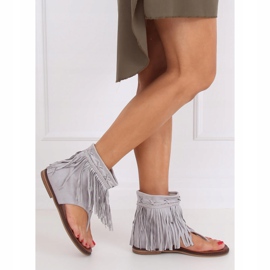 Flip-flops gri cu partea superioară NS129P Gri 2