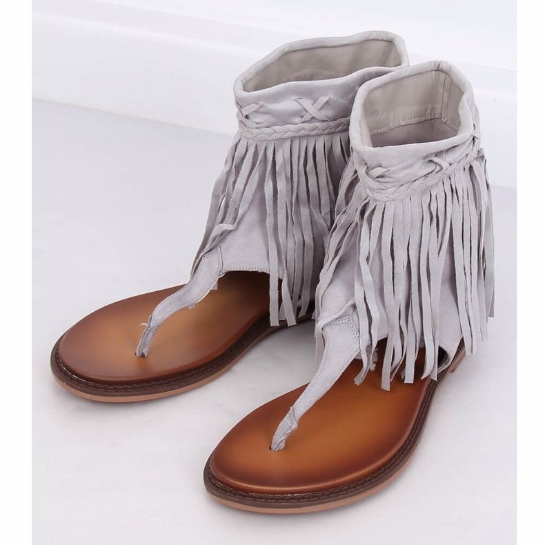 Flip-flops gri cu partea superioară NS129P Gri 1