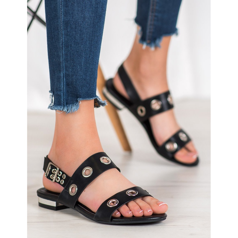 Kylie Sandale negre casual negru 1 Kylie Sandale negre casual negru 1