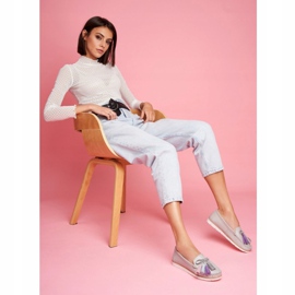 EVE Mocasini de damă Piele Gri Bebbo 1