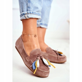 Mocasini pentru femei Piele Maciejka Bej 04494-04 / 00-5 2
