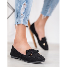 Small Swan Mocasini negri negru 2