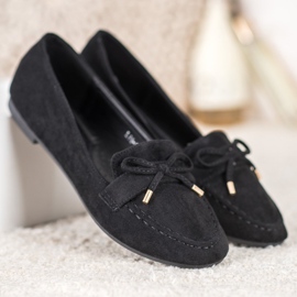 Small Swan Mocasini negri negru 1 Small Swan Mocasini negri negru 1