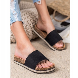 Papuci negri VINCEZA negru 2