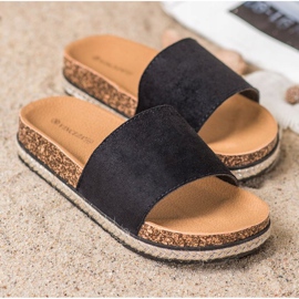 Papuci negri VINCEZA negru 1