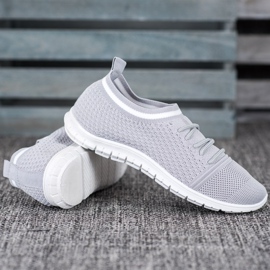 Bella Paris Pantofi sport de alunecare gri 1