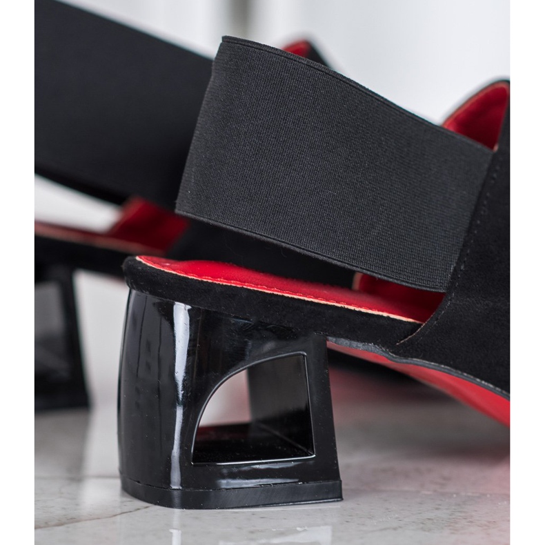 Goodin Încălțăminte alunecată pe un post negru 2