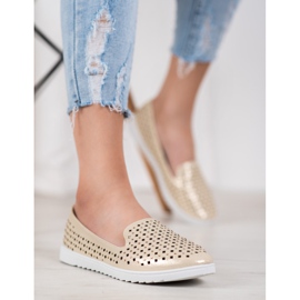 Renda Lorzi eleganți cu cristale galben 2