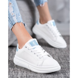 SHELOVET Pantofi sport albi 2