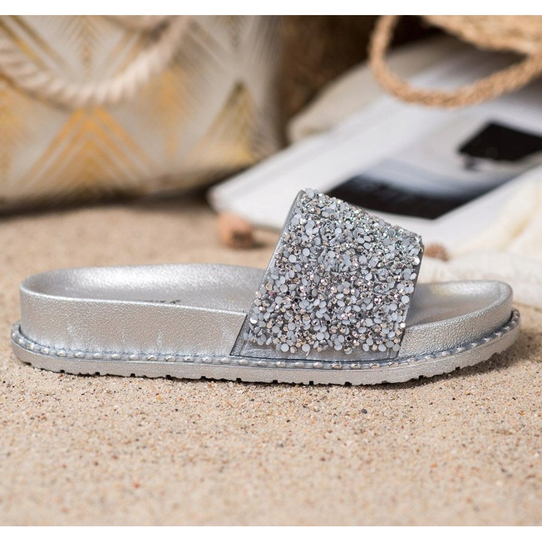 Papuci pe platforma VINCEZA gri 2