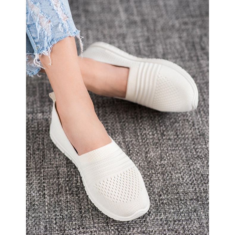 SHELOVET Slipons ajurati confortabili maro 2