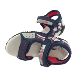 American Club Sandale Insert din piele HL21/20 Navy Blue albastru 4