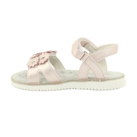 Sandale roz cu paiete perle American Club XD10/20 1