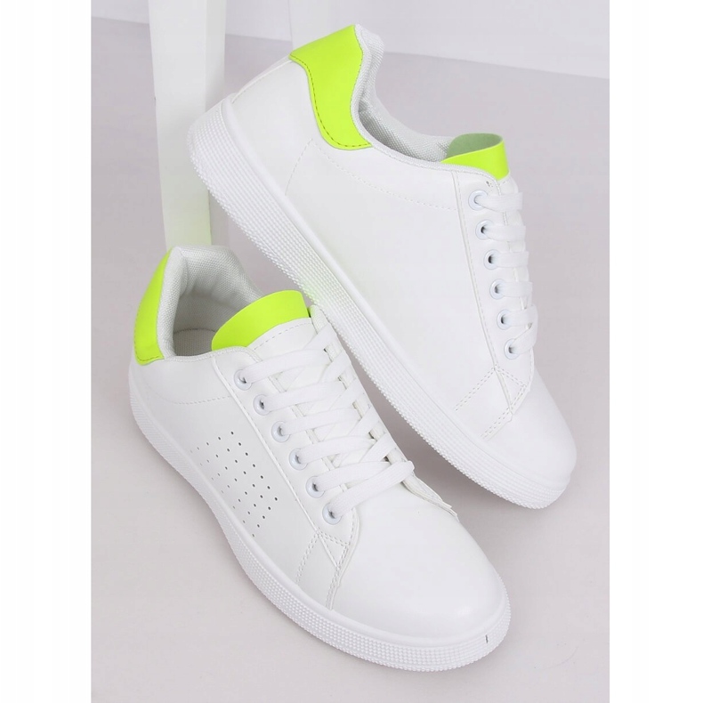 Adidași pentru femei albi și neon LV101P Flugreen galben 1