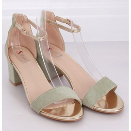Sandale cu toc celadon M307P Verde 1