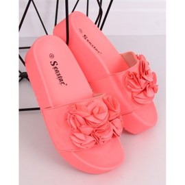 Coral CK148P Papuci de coral pe talpă înaltă roz 1