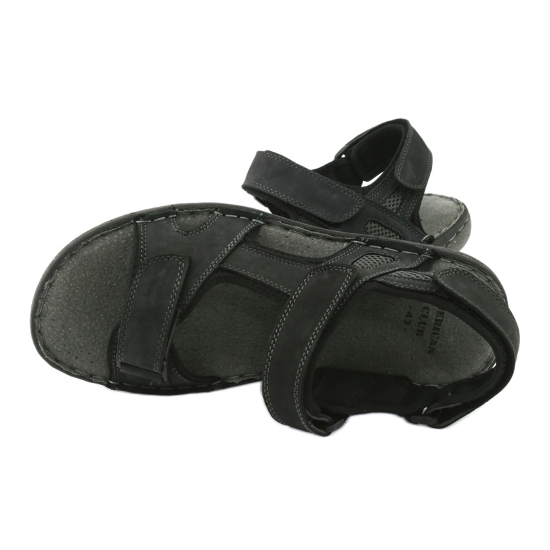 Sandale bărbați cu velcro American Club CY15 / 20 Dk.Navy albastru marin 5