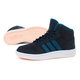 Pantofi Adidas Hoops Mid 2.0 K Jr EE6703 negru 1