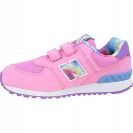 Pantofi New Balance Jr YV574TDP albastru roz 1