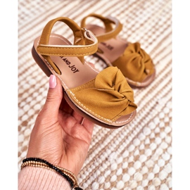 FRROCK Sandale galbene Goofy Velcro pentru copii 2