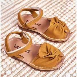 FRROCK Sandale galbene Goofy Velcro pentru copii 1