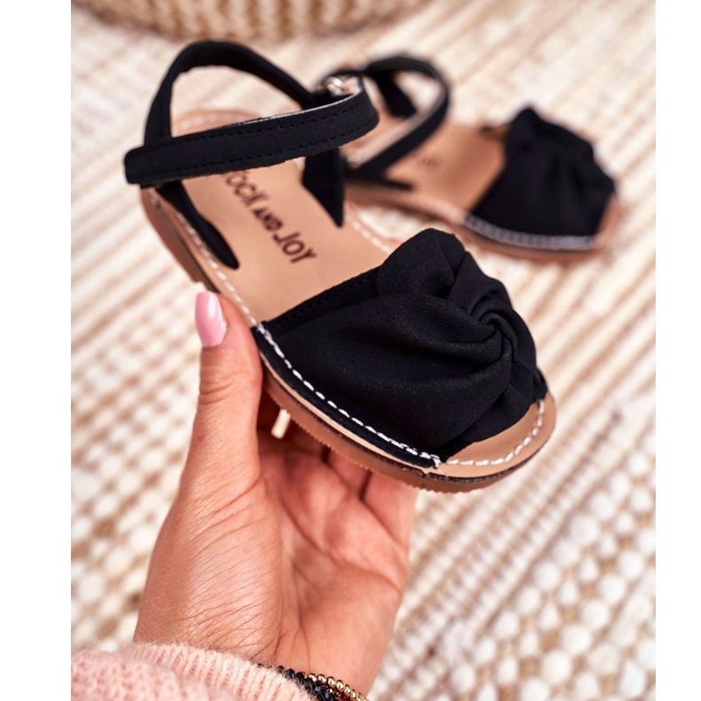 FRROCK Sandale galbene Goofy Velcro pentru copii negru 2