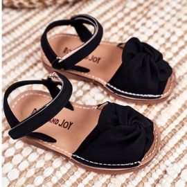 FRROCK Sandale galbene Goofy Velcro pentru copii negru 1