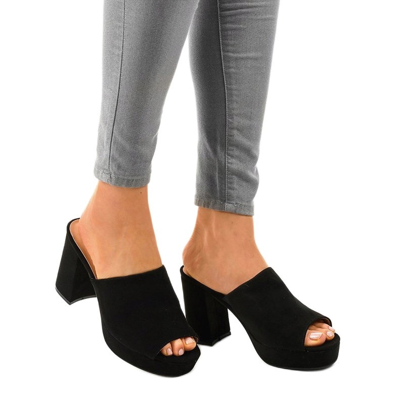 Tocuri din piele de căprioară neagră 9R17 negru 1