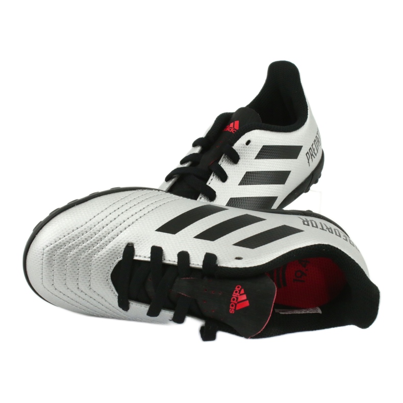 Ghete de fotbal Adidas Predator 19.4 Tf Jr G25825 argint 5