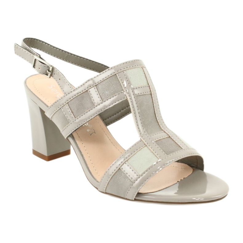 Sandale pe stâlpul lui Sergio Leone SK814 gri pentru gleznă 1