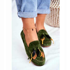 Mocasini de damă Piele Maciejka Verde 04494-09 / 00-5 2