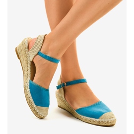 Espadrile albastre 3M85-23 albastru 2
