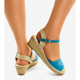 Espadrile albastre 3M85-23 albastru 3
