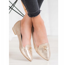 Goodin Balerine aurii lucioase de aur 1