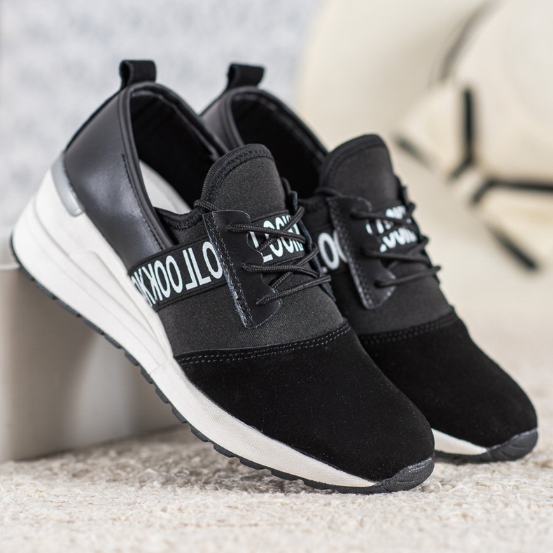 Uită-te la adidași din piele VINCEZA negru 2