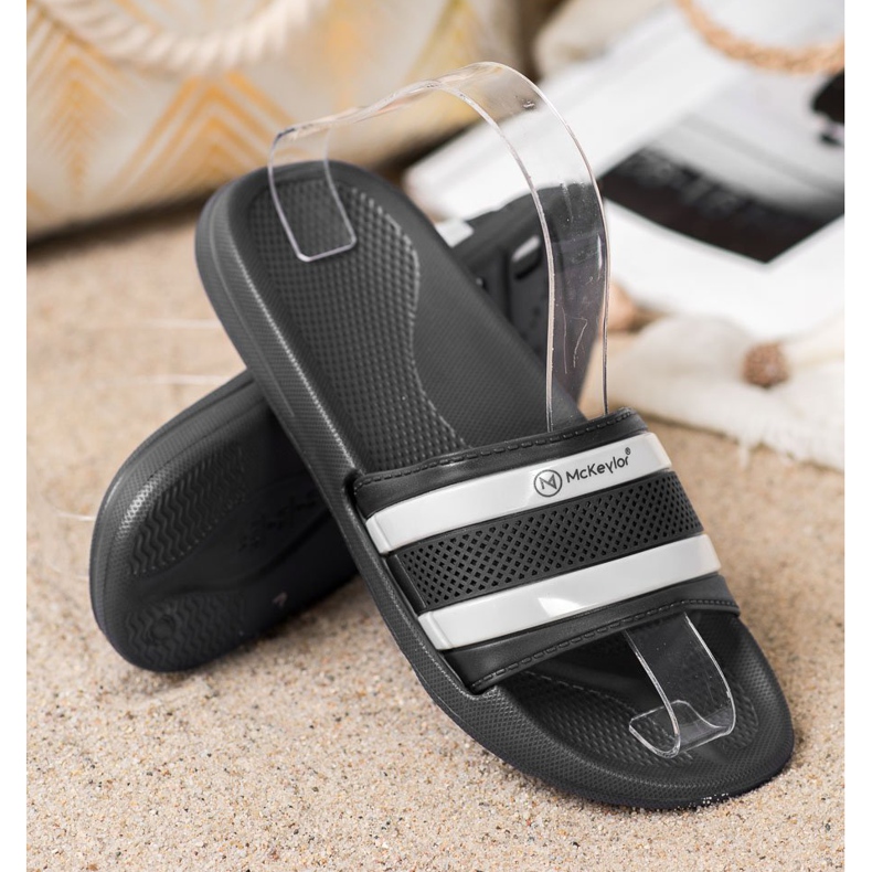 Papuci sport MCKEYLOR negru 1 Papuci sport MCKEYLOR negru 1