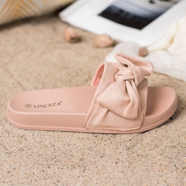 Papuci VINCEZA cu arc roz 2