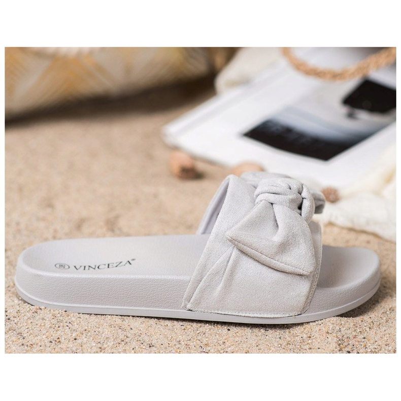Papuci VINCEZA cu arc gri 2