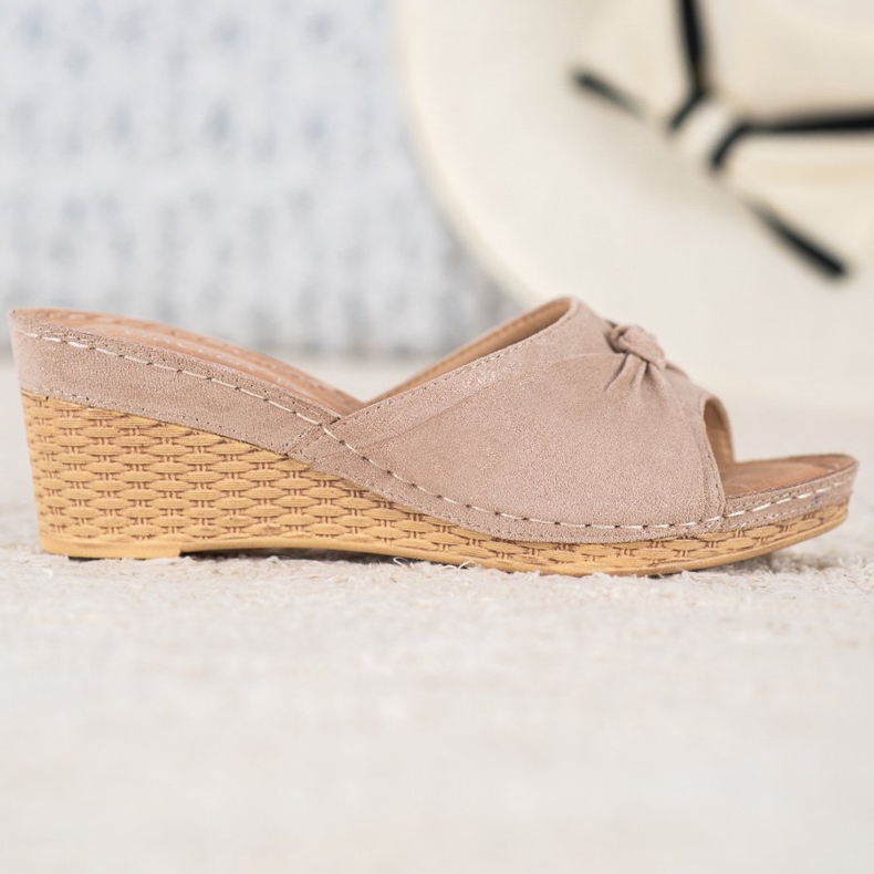 Papuci eleganți VINCEZA Glitter galben 2