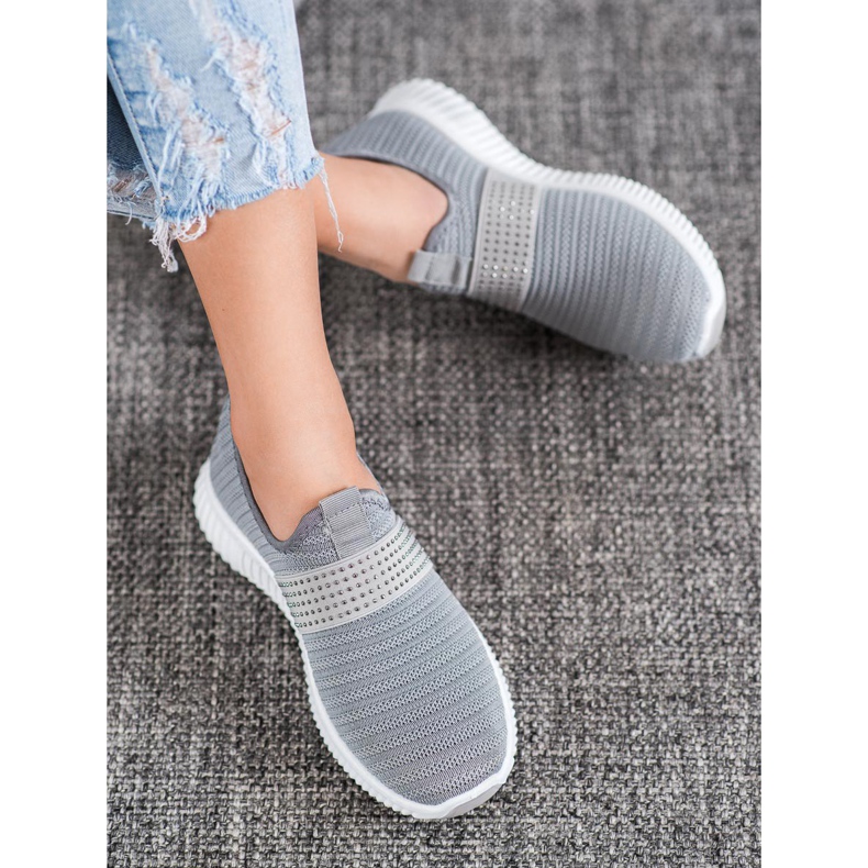 SHELOVET Pantofi sport de alunecare gri 2